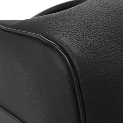 Louis Vuitton Grained Calfskin Aerogram Keepall Bandouliere 40 Black 9 of 10