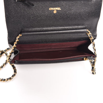 Chanel Caviar Quilted Wallet On Chain WOC Black 5 of 9