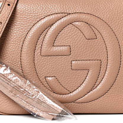 Gucci Pebbled Calfskin Small Soho Disco Bag Camelia 15 of 21