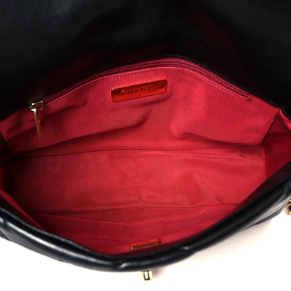 Chanel Goatskin Quilted Medium Chanel 19 Flap Black 5 of 10