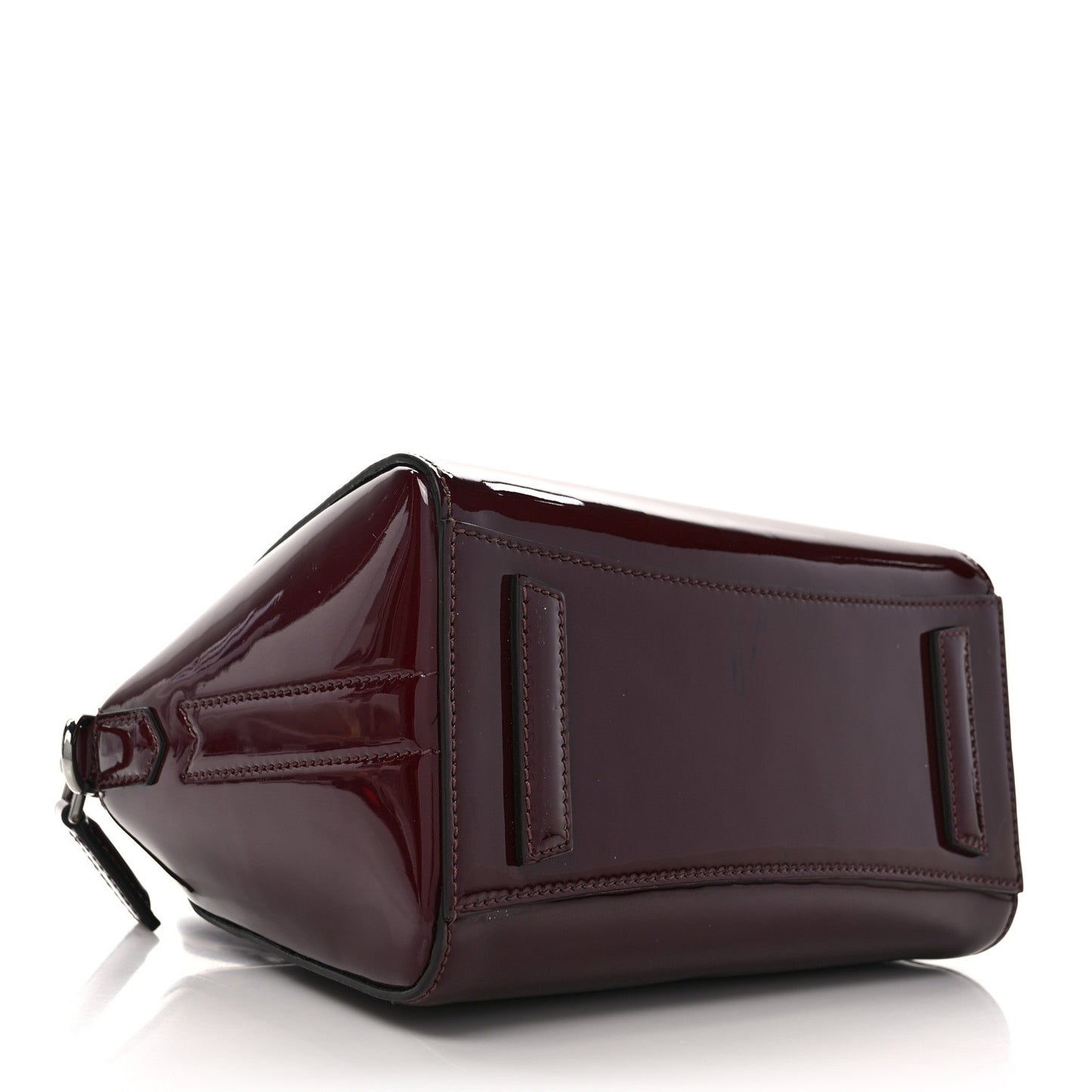Patent Calfskin Mini Antigona Burgundy