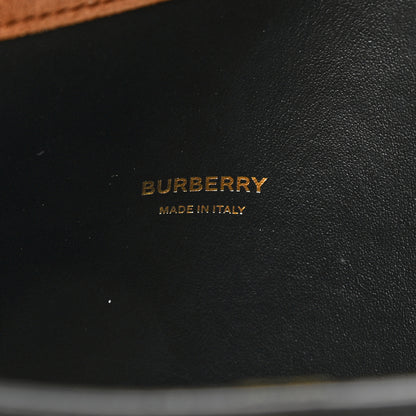 Burberry Calfskin Vintage Check Small Society Top Handle Bag Archive Beige Black 7 of 11