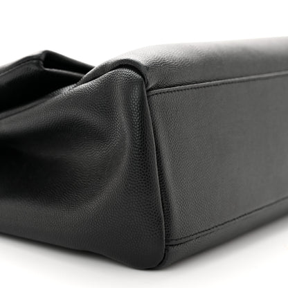 Saint Laurent Grain De Poudre Monogram Toy West Hollywood Fold-Over Bag Black 9 of 11