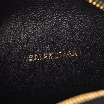 Balenciaga Signature Grained Calfskin Logo XS Ville Camera Bag Black White 6 of 8
