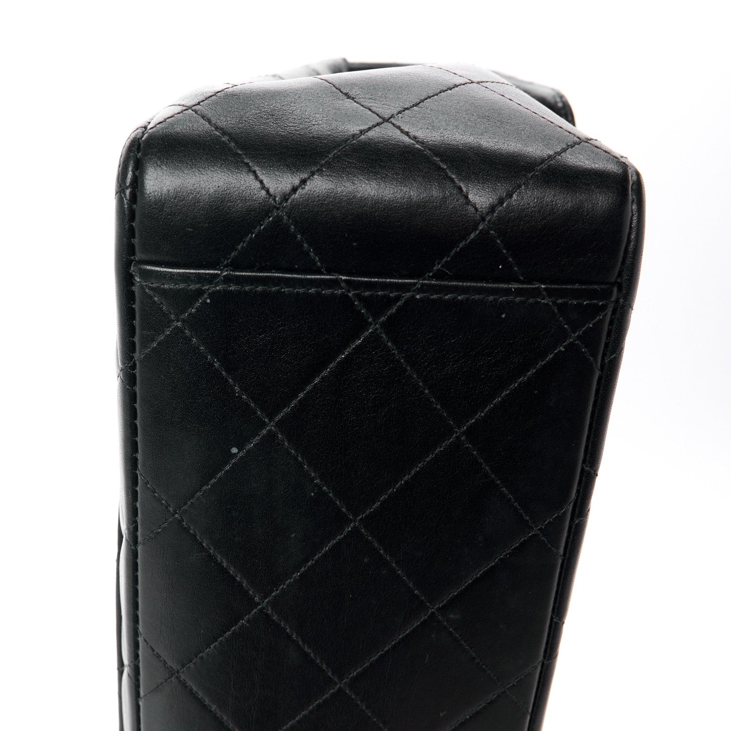 Chanel Lambskin Quilted XL Jumbo Single Flap Black 14 of 14