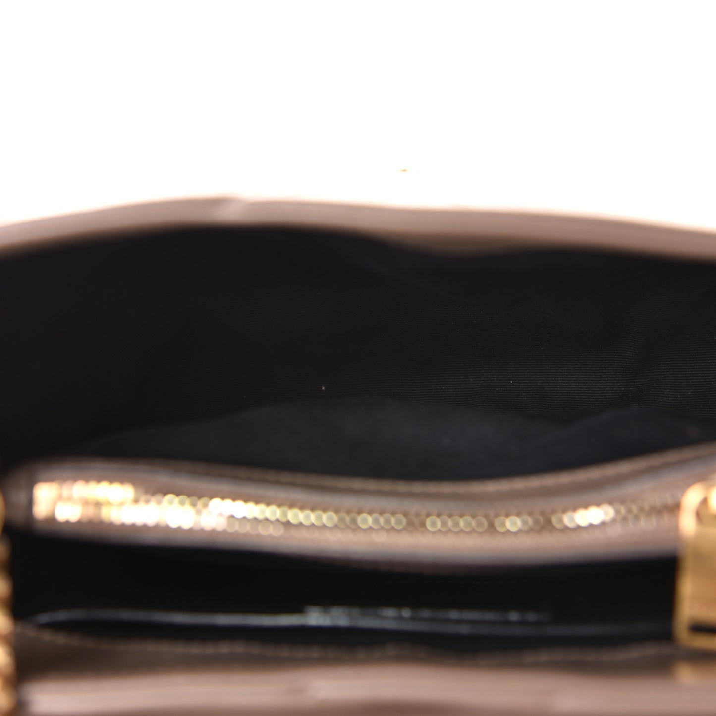 Calfskin Y Quilted Monogram Small Loulou Chain Satchel Taupe