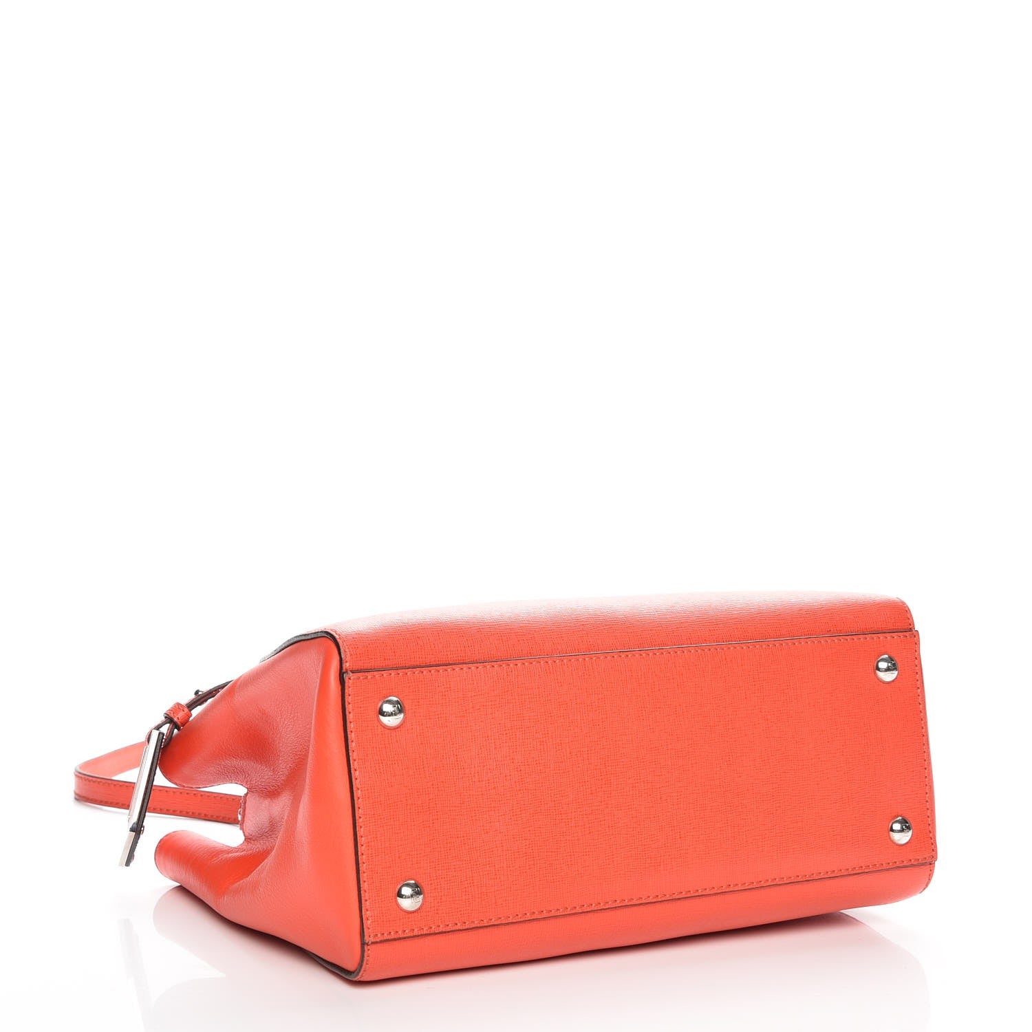Fendi Vitello Elite Petite 2Jours Tote Papavero 5 of 9