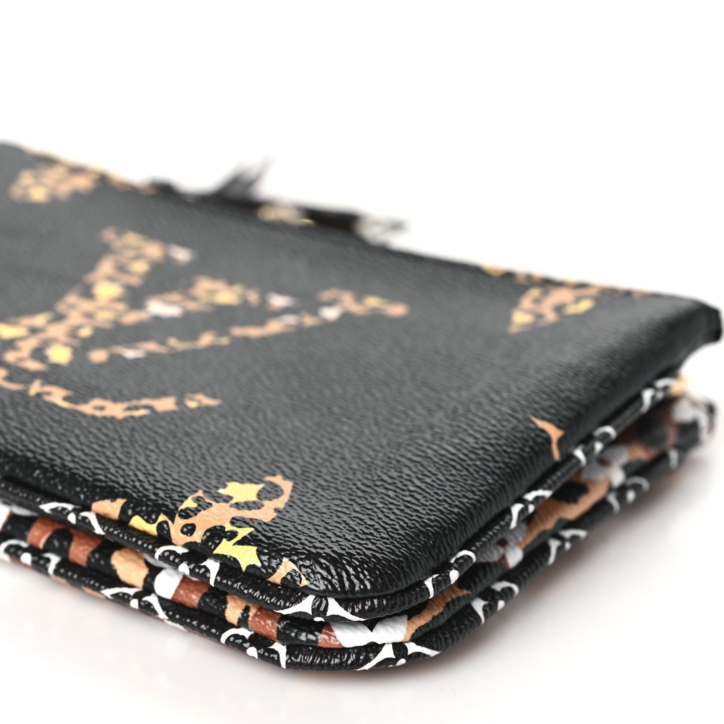 Monogram Giant Jungle Pochette Double Zip Black