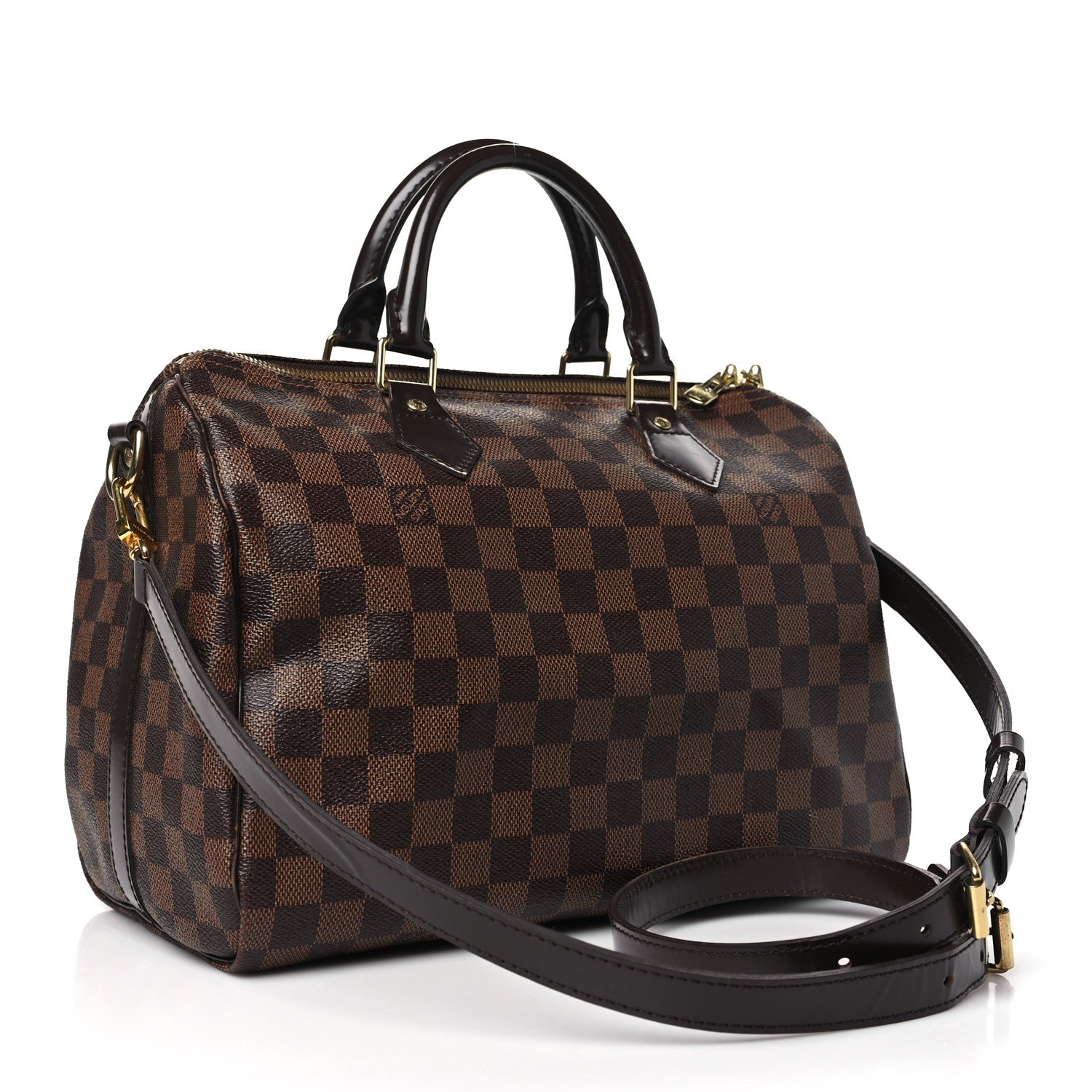 Louis Vuitton Damier Ebene Speedy Bandouliere 30 3 of 10