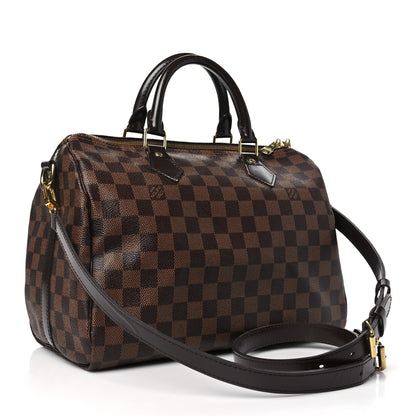 Louis Vuitton Damier Ebene Speedy Bandouliere 30 3 of 10
