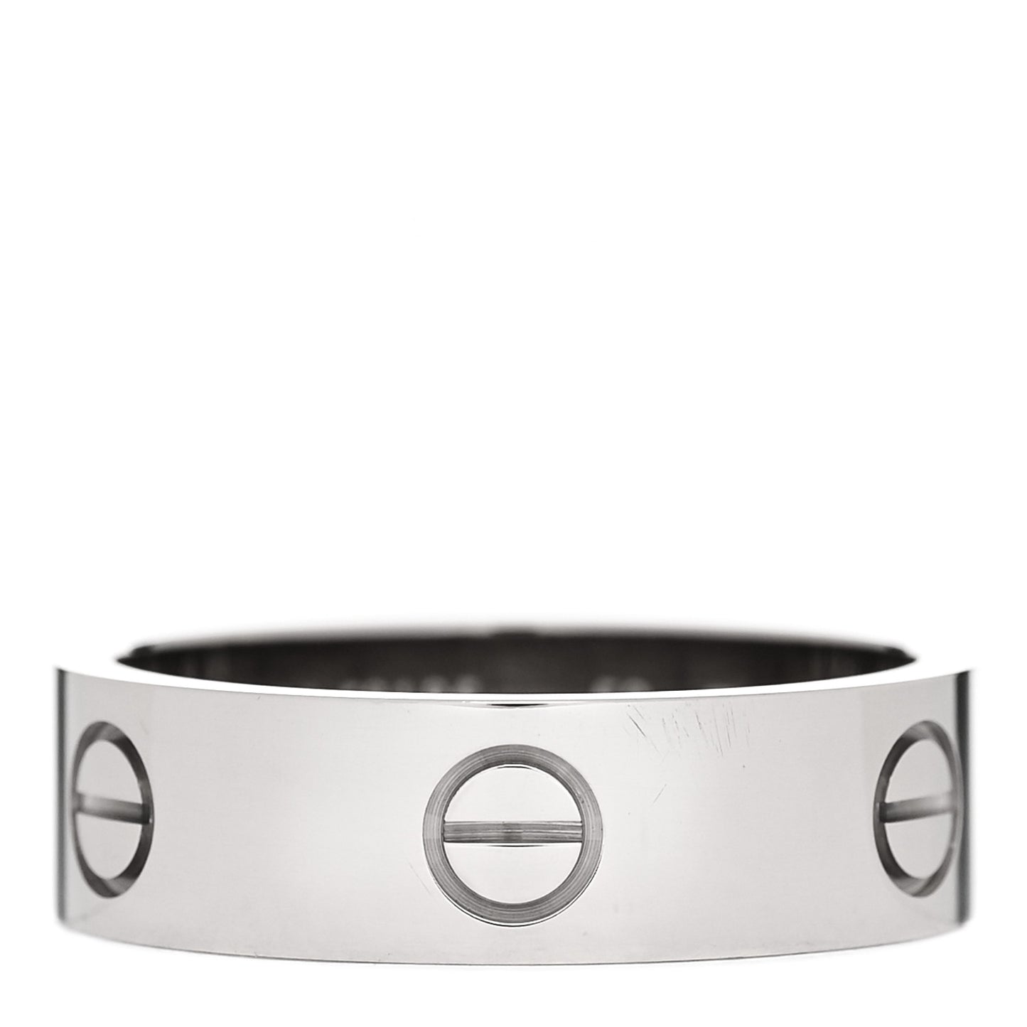 18K White Gold 6mm LOVE Ring 59 8.75