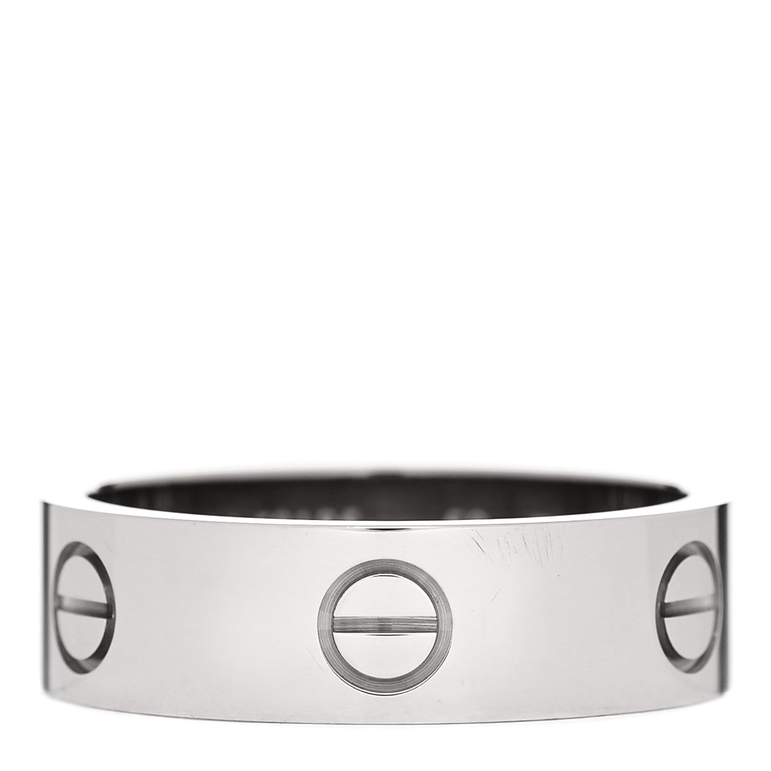Cartier 18K White Gold 6mm LOVE Ring 59 8.75 1 of 4