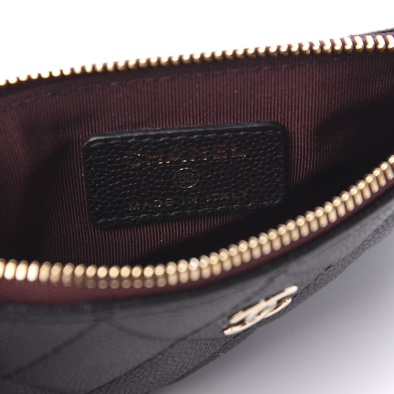 Chanel Caviar Quilted Small Cosmetic Case Black 5 of 7