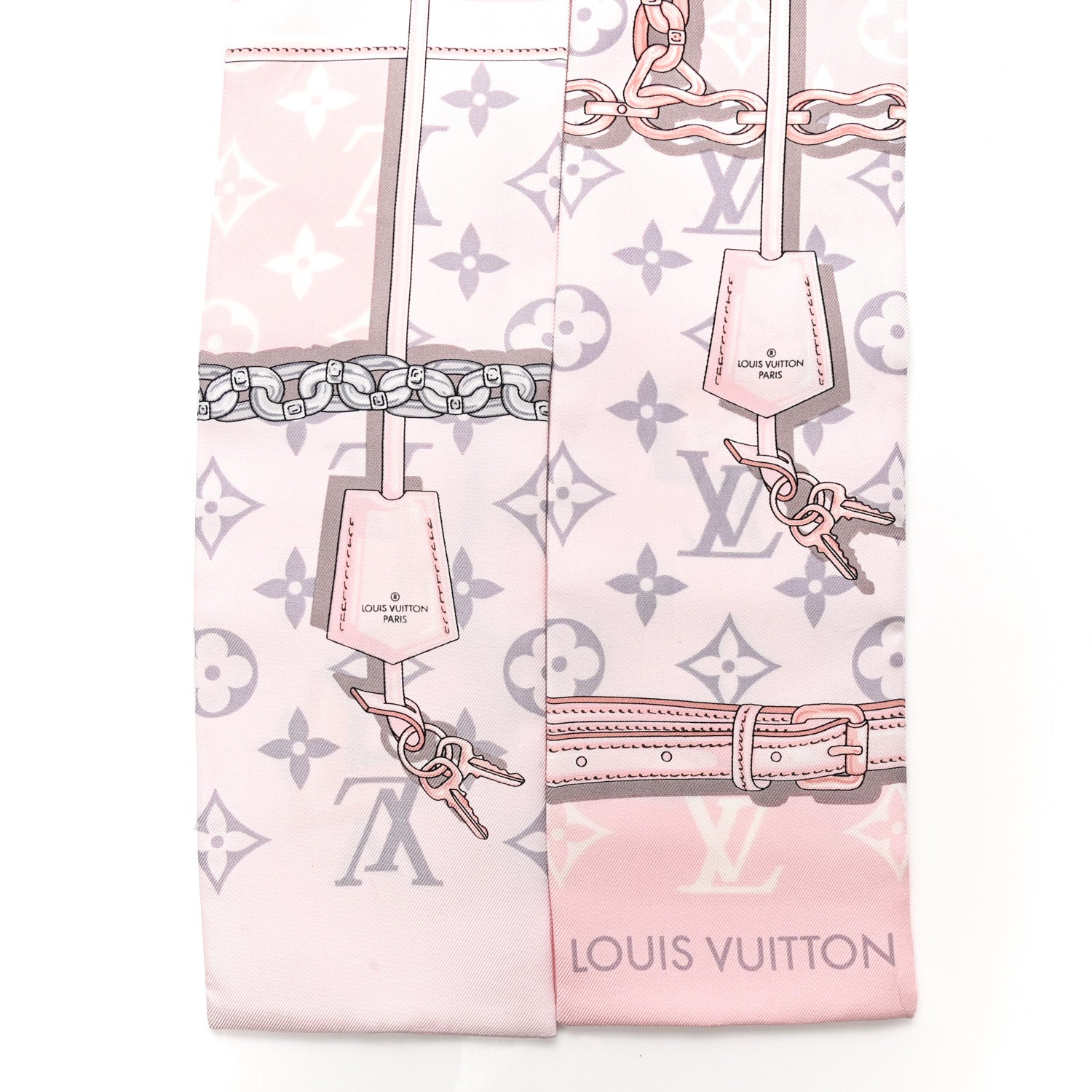 Louis Vuitton Silk Monogram Confidential Bandeau Light Pink 2 of 3