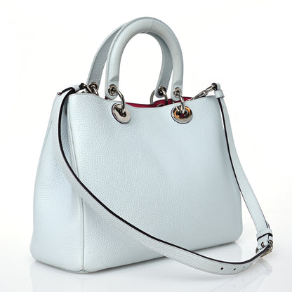 Christian Dior Bullcalf Medium Diorissimo Tote Sky Blue Pink 5 of 26