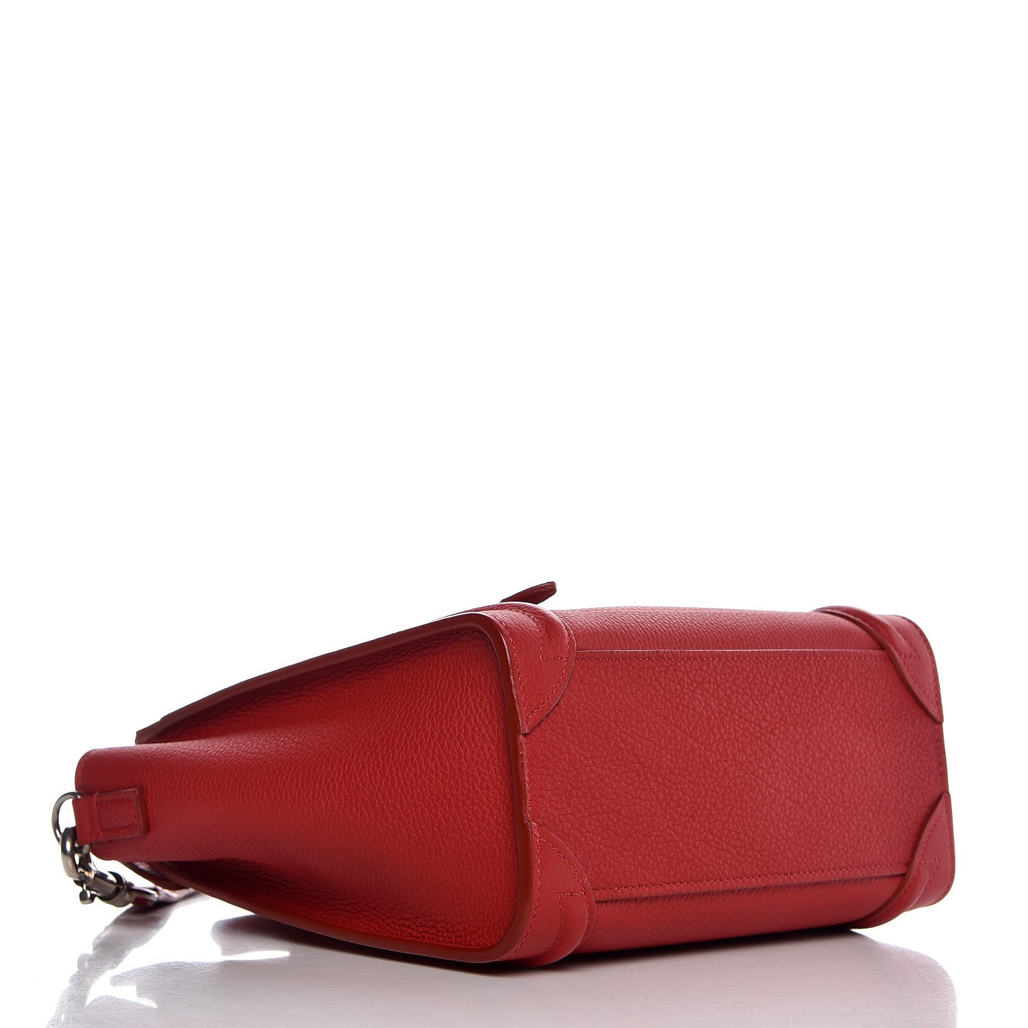 Celine Baby Grained Calfskin Nano Luggage Red 4 of 7
