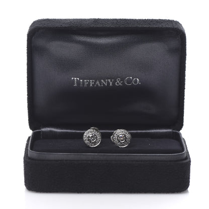 Tiffany Platinum Diamond .53ctw Large Circlet Earrings 5 of 5