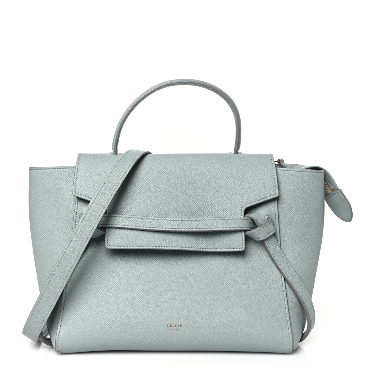 Celine Baby Grained Calfskin Micro Belt Bag Storm 1 of 9