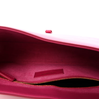 Saint Laurent Smooth Calfskin Le 5 A 7 Hobo Bubblegum 5 of 10