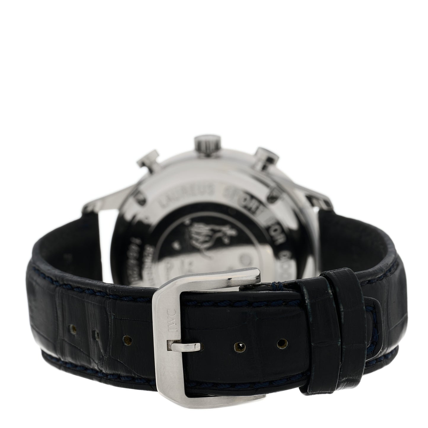 Stainless Steel Alligator 41mm Portuguese Chronograph Automatic Watch Blue IW371432