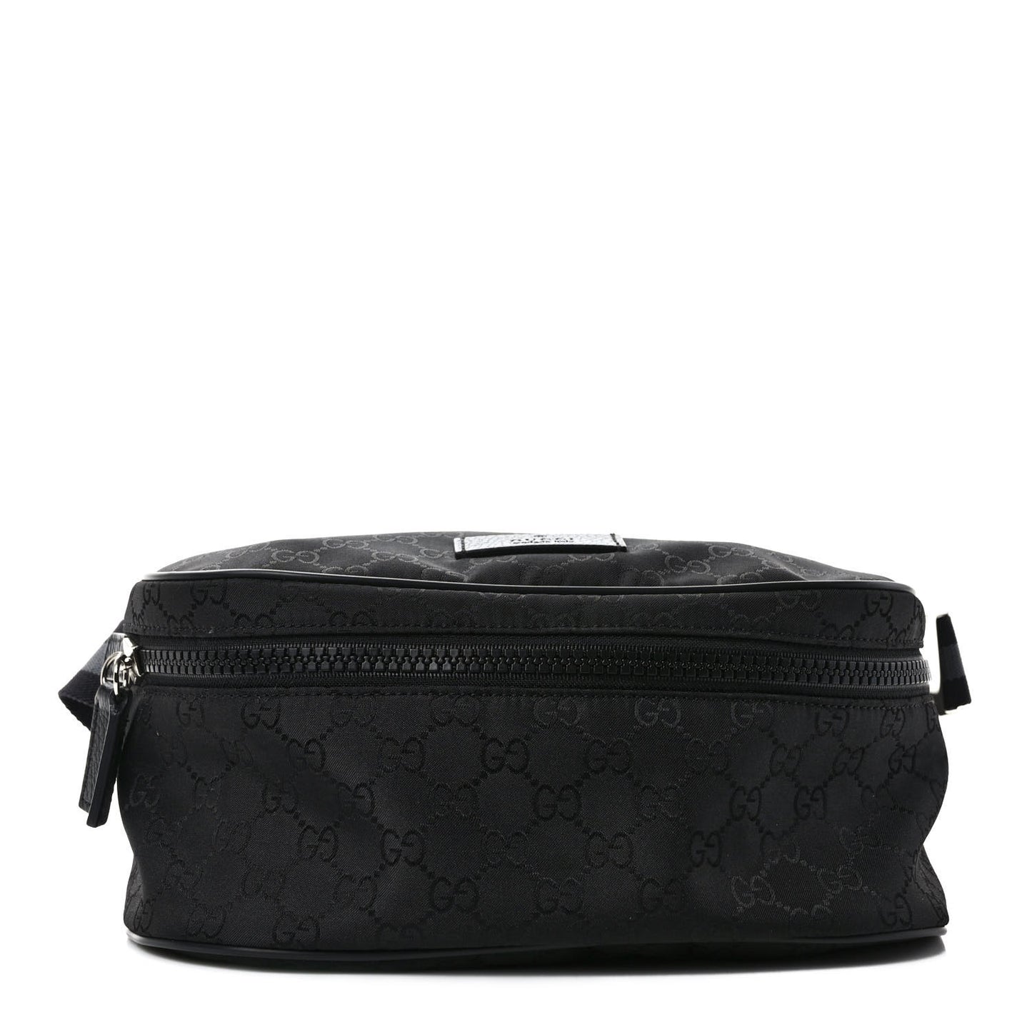 Nylon Monogram Fanny Pack Belt Bag Black