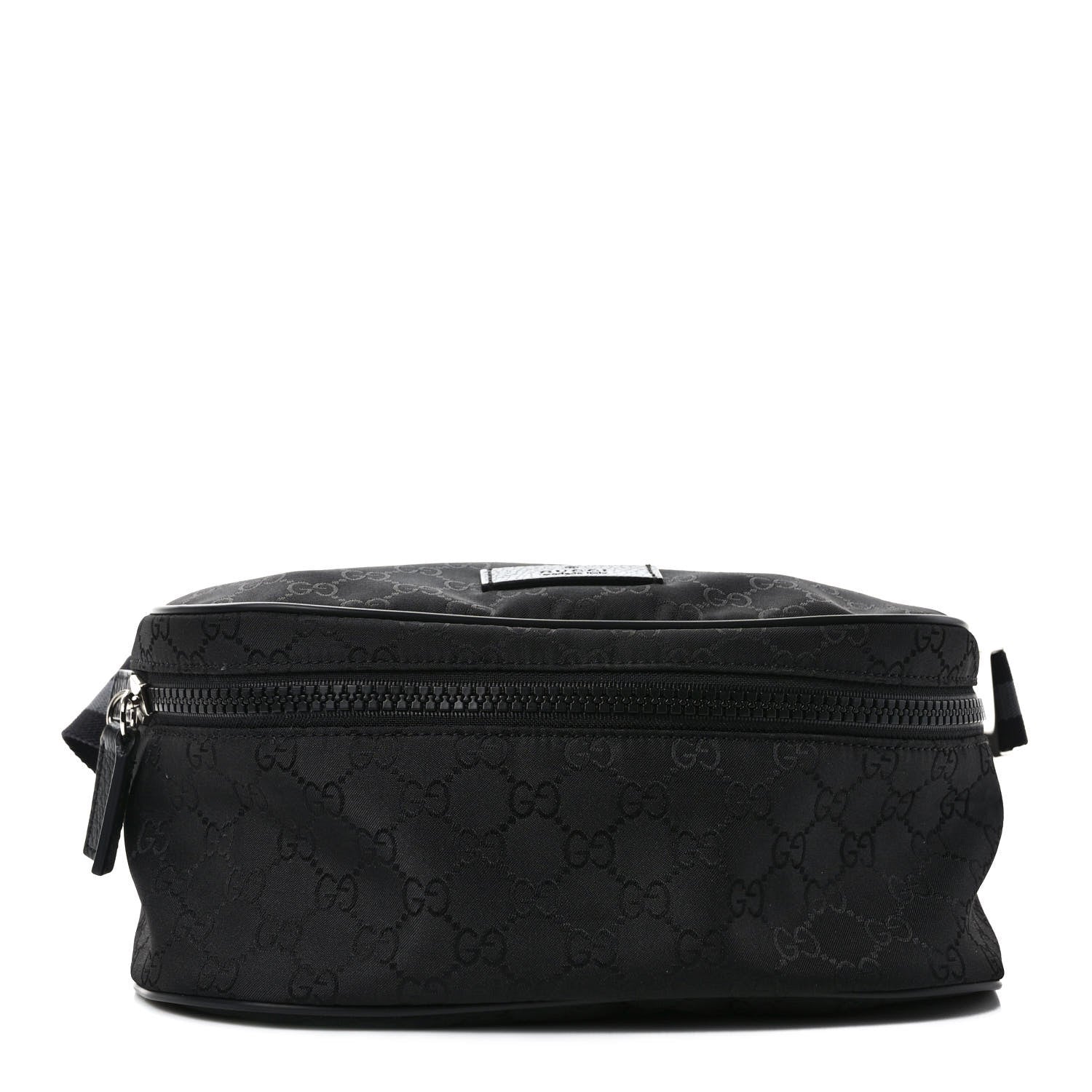 Gucci Nylon Monogram Fanny Pack Belt Bag Black 1 of 8