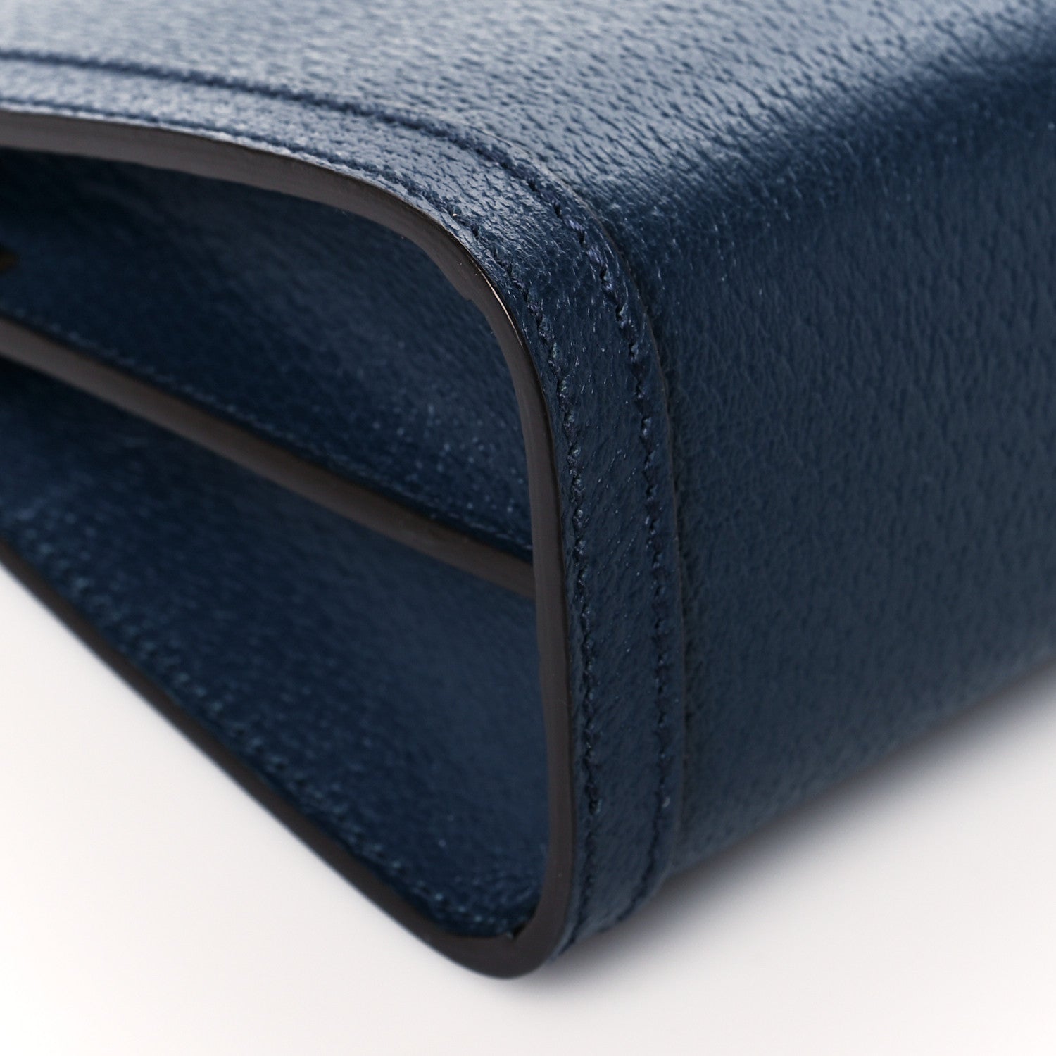 Gucci Textured Calfskin Web Small Ophidia Chain Shoulder Bag Blue Agata 8 of 9