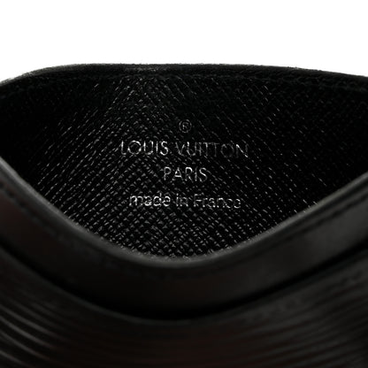 Louis Vuitton Epi Card Holder Black 6 of 7