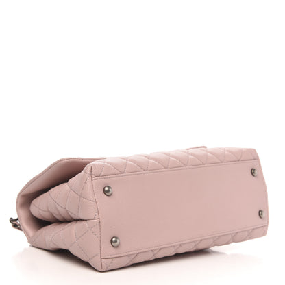 Chanel Caviar Quilted Small Coco Handle Flap Light Pink 4 of 10