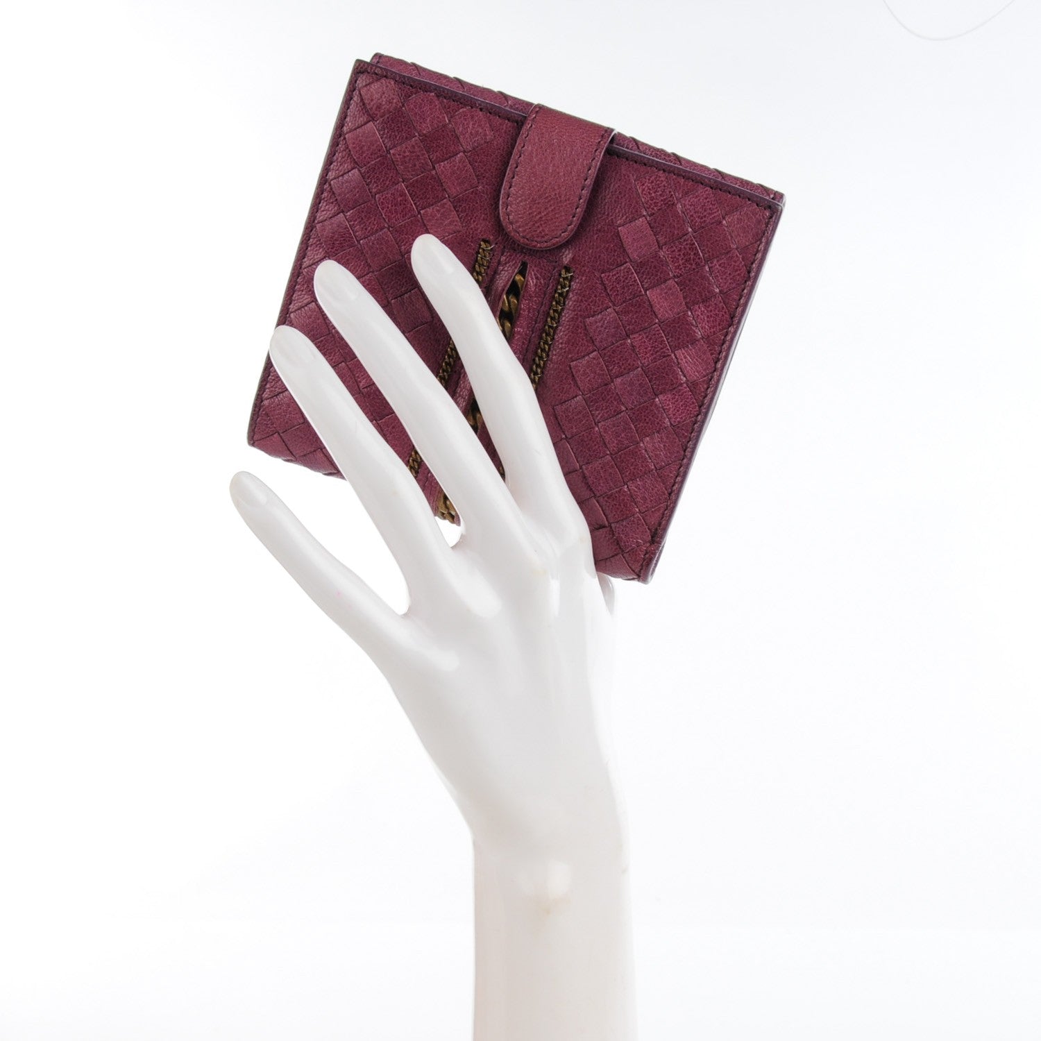Bottega Veneta Chevre Intrecciato Bi-Fold Wallet Purple 2 of 7