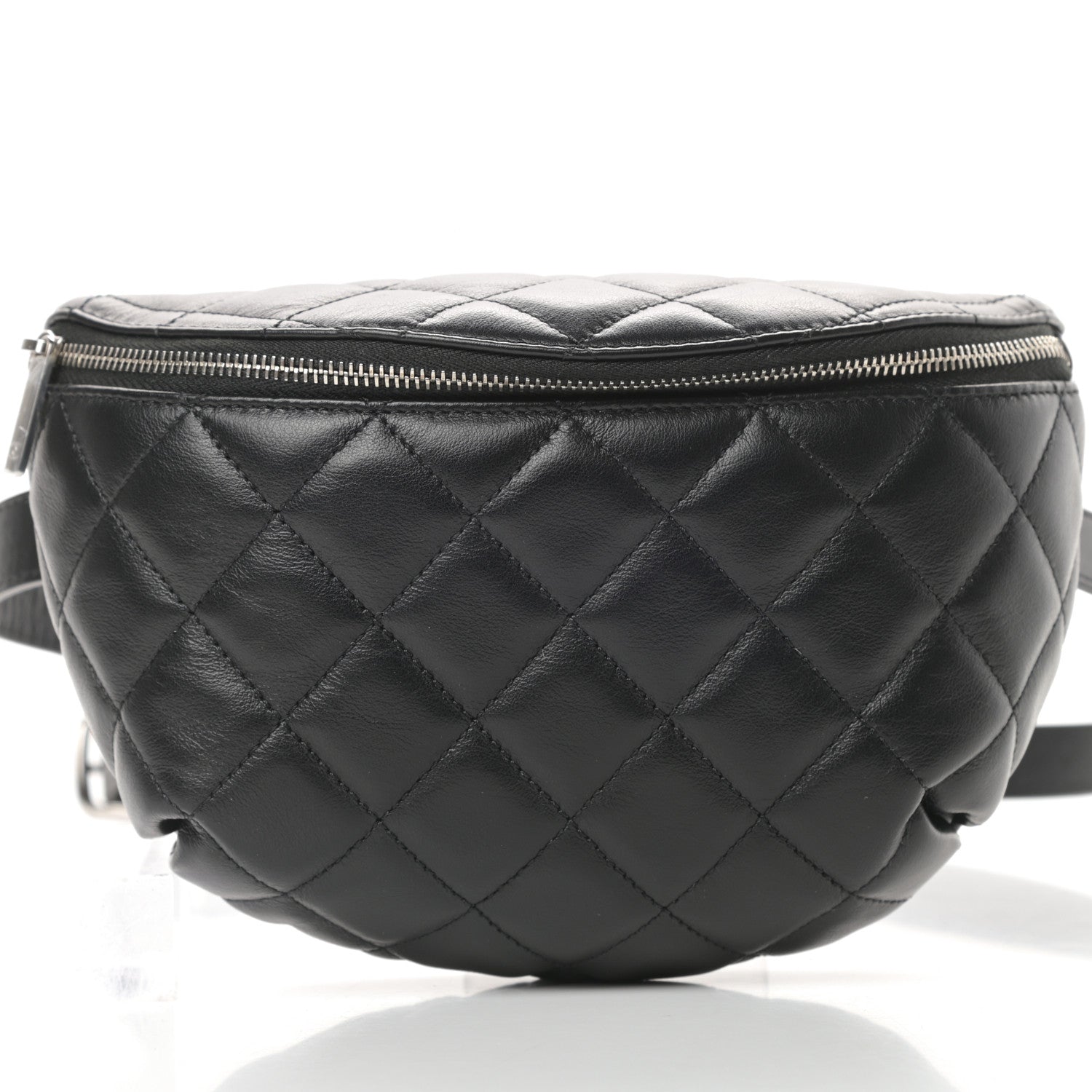 Chanel Calfskin Quilted Waist Belt Bag Black 9 of 11