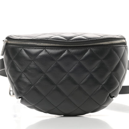 Chanel Calfskin Quilted Waist Belt Bag Black 9 of 11
