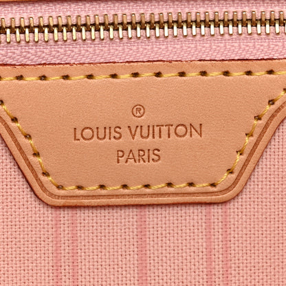 Louis Vuitton Damier Azur Neo Neverfull MM Rose Ballerine 7 of 13