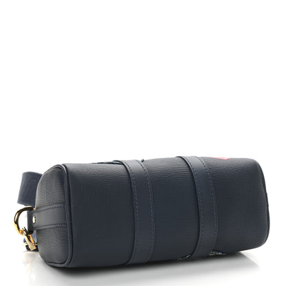 Louis Vuitton Taurillon Monogram Denim Drip Keepall XS Blue 4 of 8