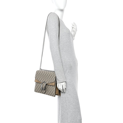 Gucci GG Supreme Monogram Medium Dionysus Shoulder Bag Taupe 2 of 10