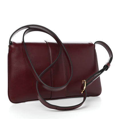 Gucci Vitello Palmellato Lux Small Arli Flap Shoulder Bag Vintage Bordeaux 3 of 11