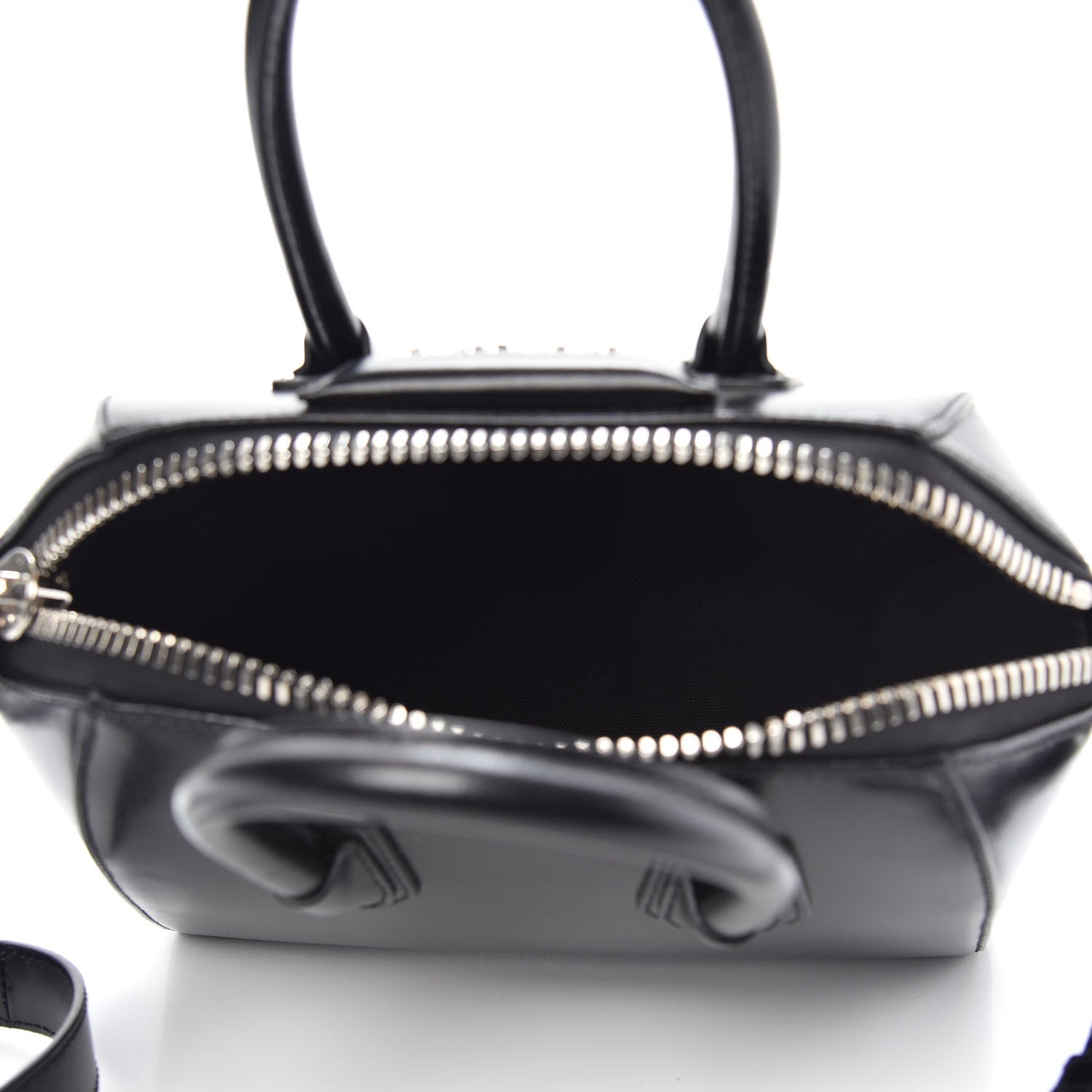 Givenchy Shiny Lord Calfskin Mini Antigona Black 6 of 10