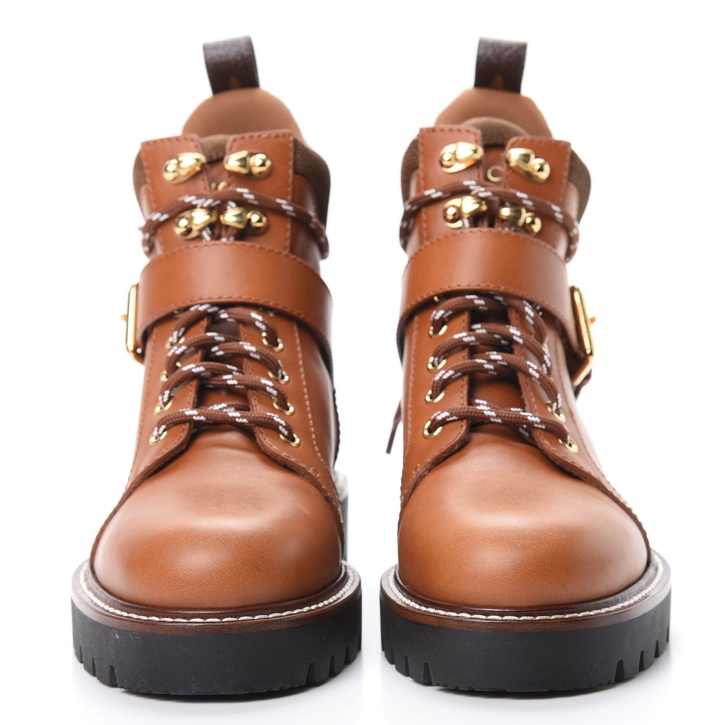 Calfskin Territory Ranger Combat Boots 38 Cognac