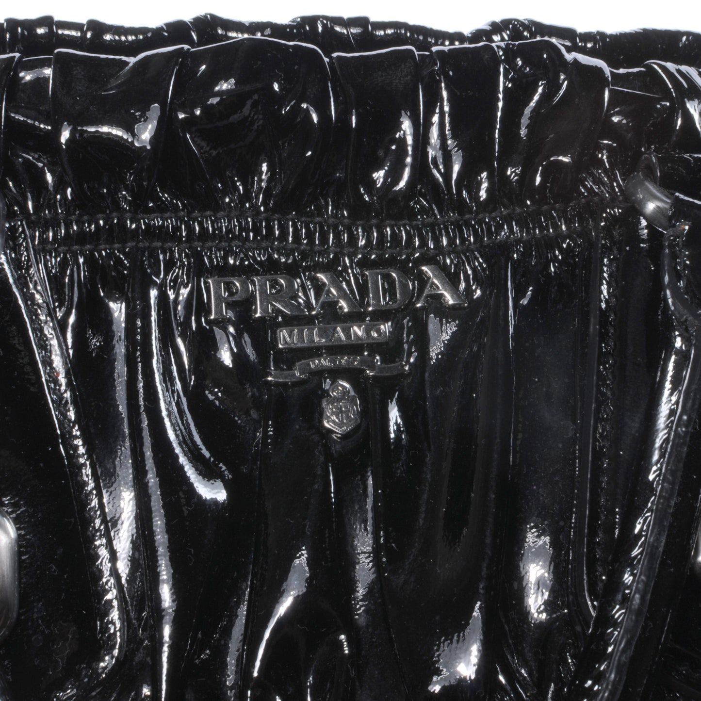 Vernice Gaufre Tote Black