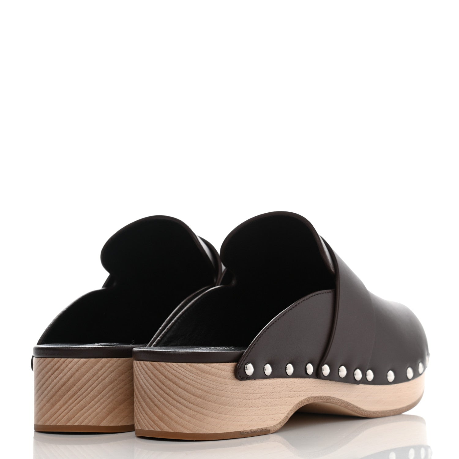 Hermes Calfskin Calya Mules 39 Cafe 4 of 7