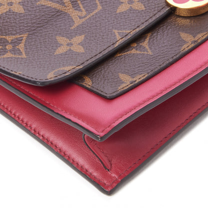 Louis Vuitton Monogram Flore Chain Wallet Fuchsia 8 of 9