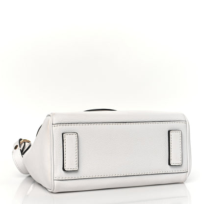 Versace Grained Calfskin Small La Medusa Top Handle Bag White 4 of 11
