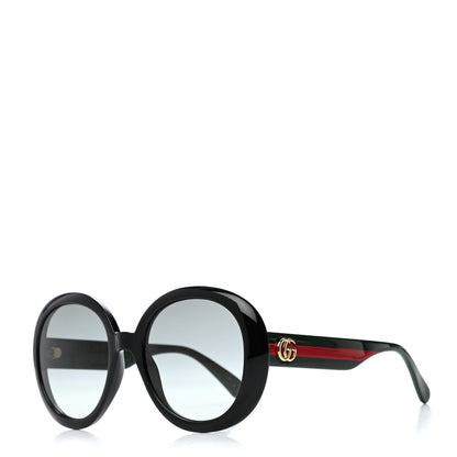 Gucci Round Eye GG Web Sunglasses GG0712S Black 1 of 4