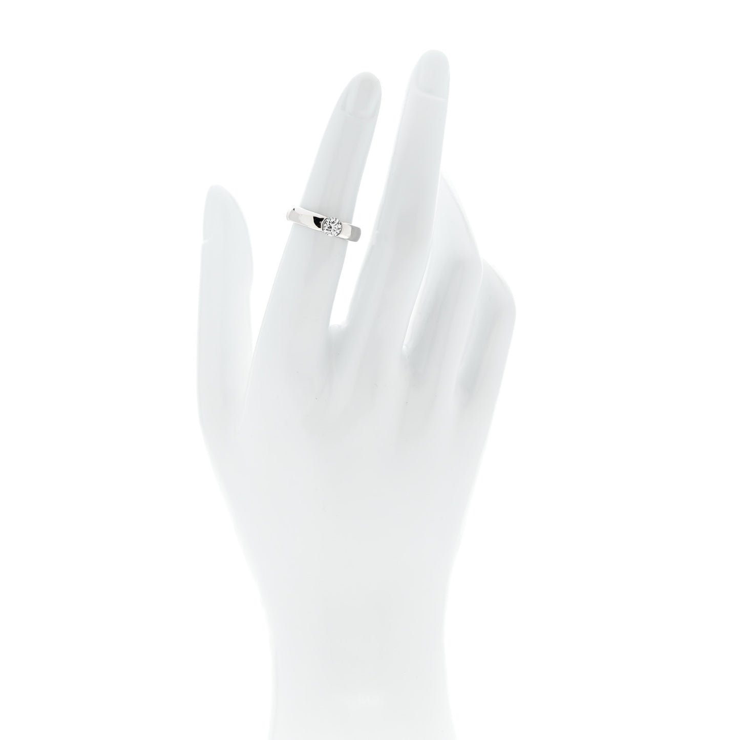 Platinum Diamond .37ct Etoile Solitaire Engagement Ring 49 5