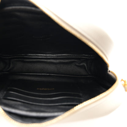 Saint Laurent Grain De Poudre Matelasse Monogram Mini Lou Camera Bag Crema Soft 5 of 11