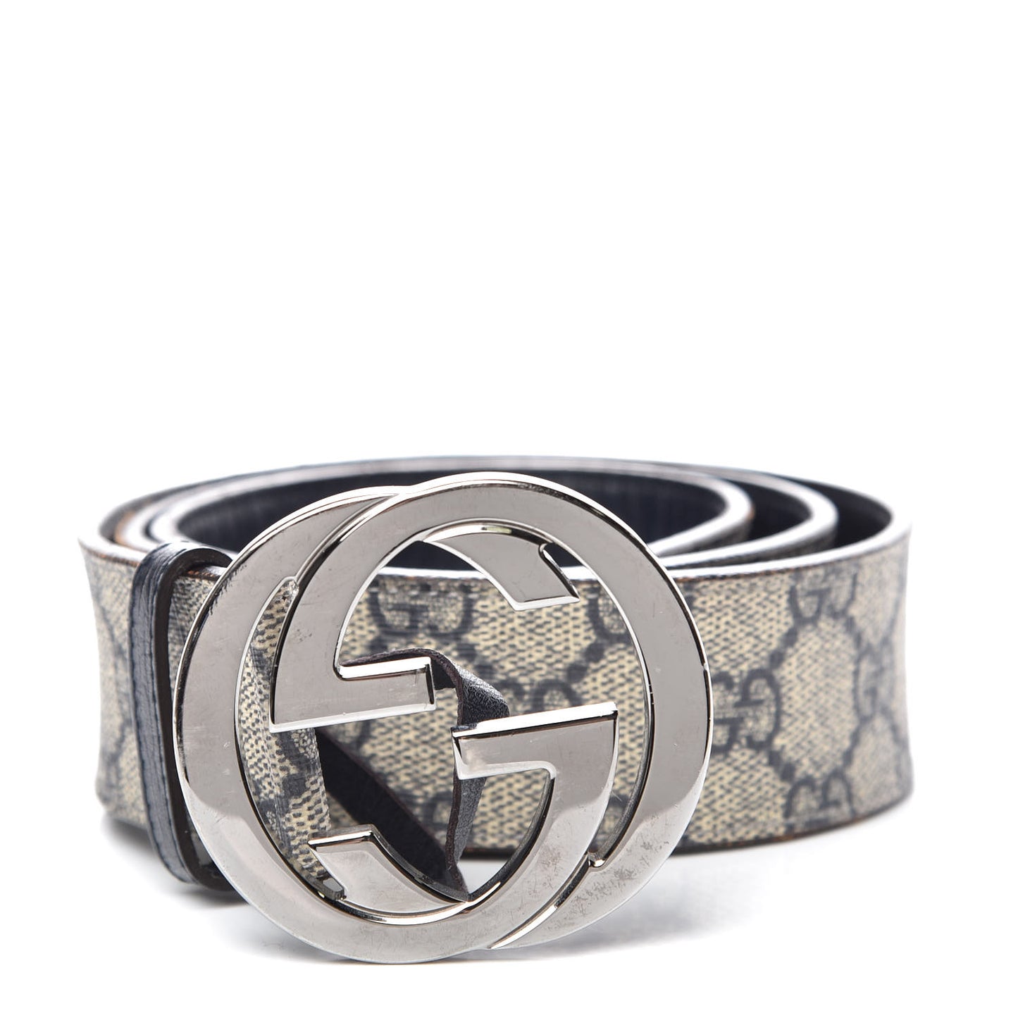 GG Plus Monogram Interlocking G Belt 85 34 Navy