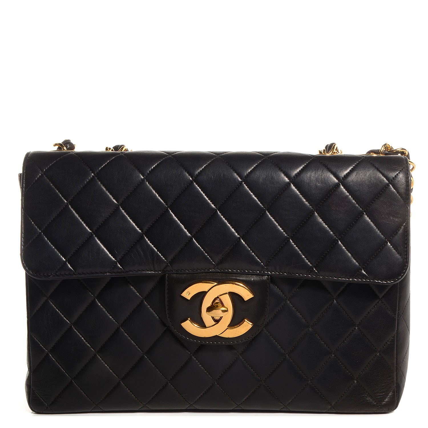 Chanel Lambskin Jumbo Flap Black 1 of 8