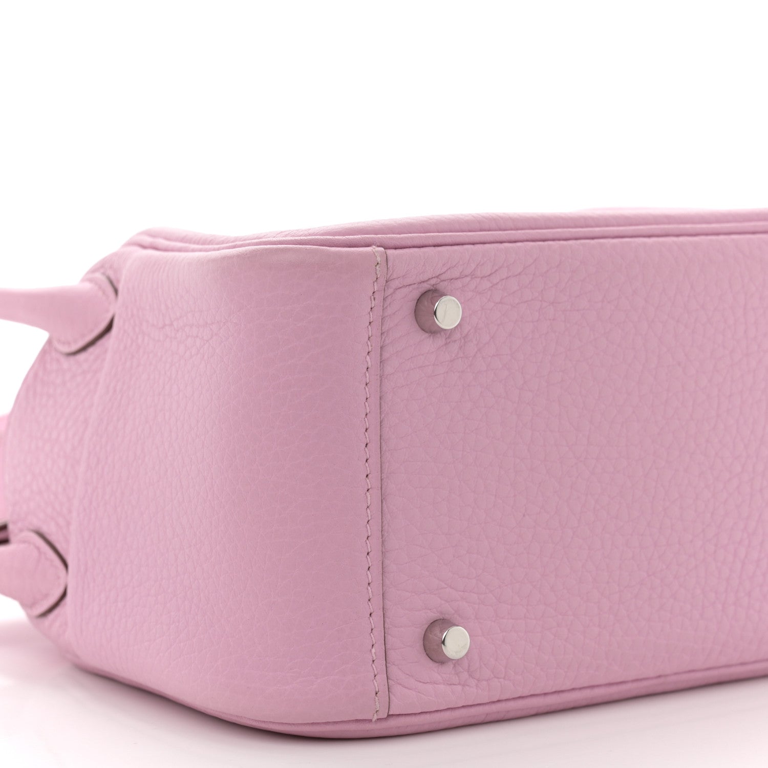 Hermes Taurillon Clemence Mini Lindy 20 Mauve Sylvestre 9 of 12