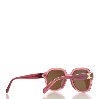 Celine Acetate Triomphe Sunglasses CL40189F Milky Merlot 4 of 6