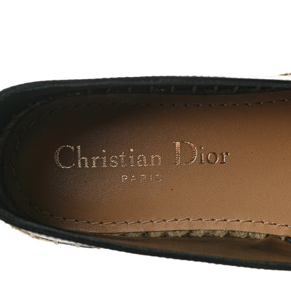 Christian Dior Lambskin Granville Espadrilles 36 Black 6 of 9